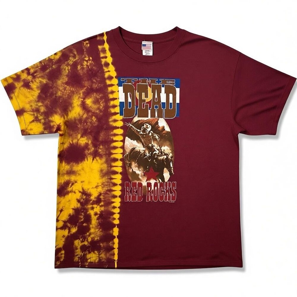 The Grateful Dead Red Rocks 2003 Tie-Dye Concert Cowboy XXL T-Shirt XX-Large